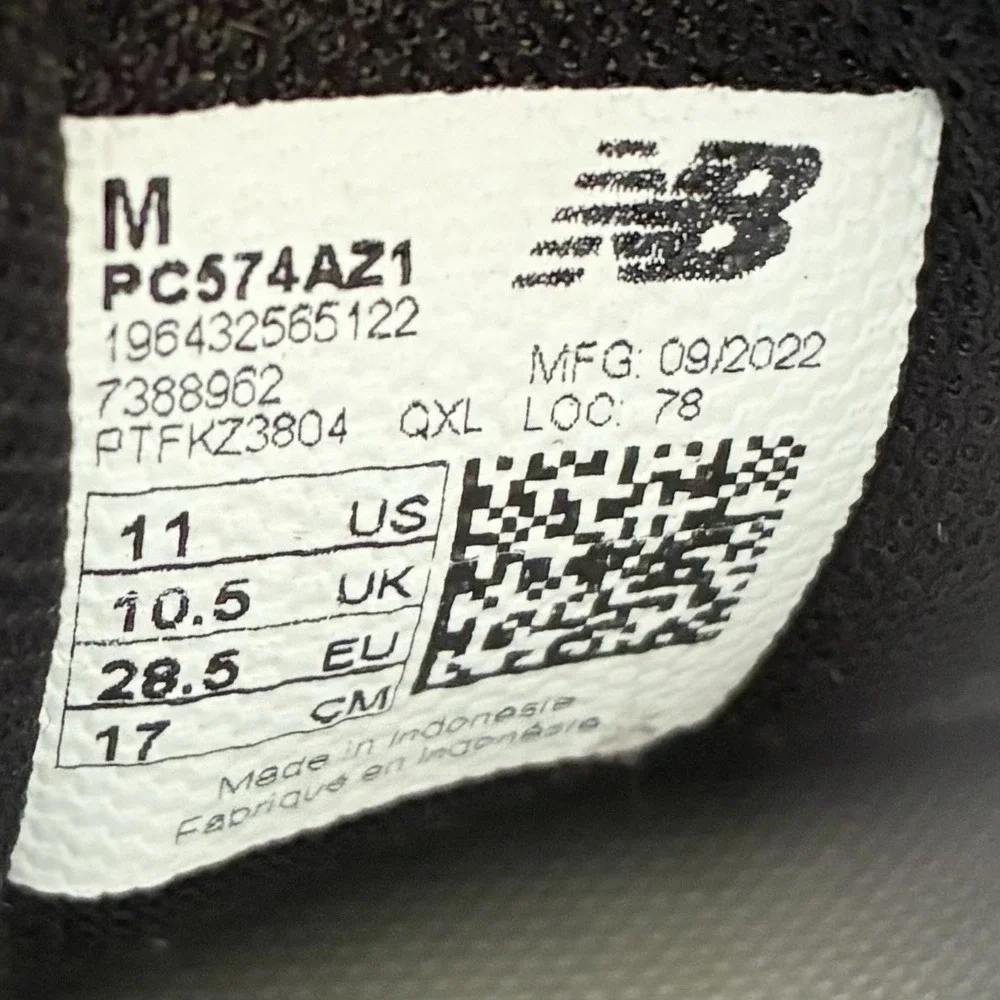 New Balance 574 V1 Animal Print Black White Sneakers Shoes Toddler 11C